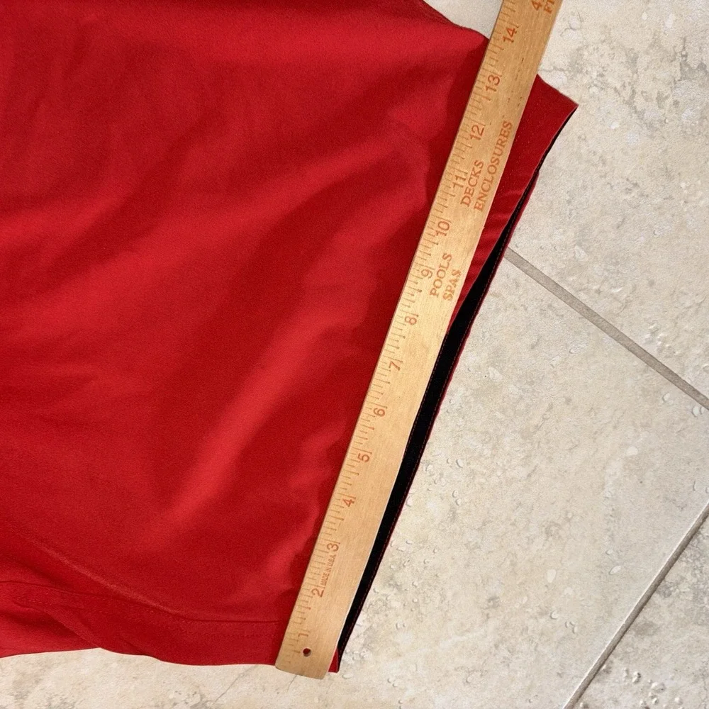 Nike Men's Red Swim Trunks Black Accents & Drawstring Size XXL Board Shorts Net